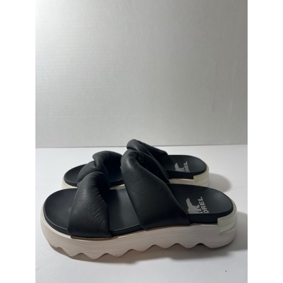 Sorel Black Slide Sandals - Picture 2 of 8